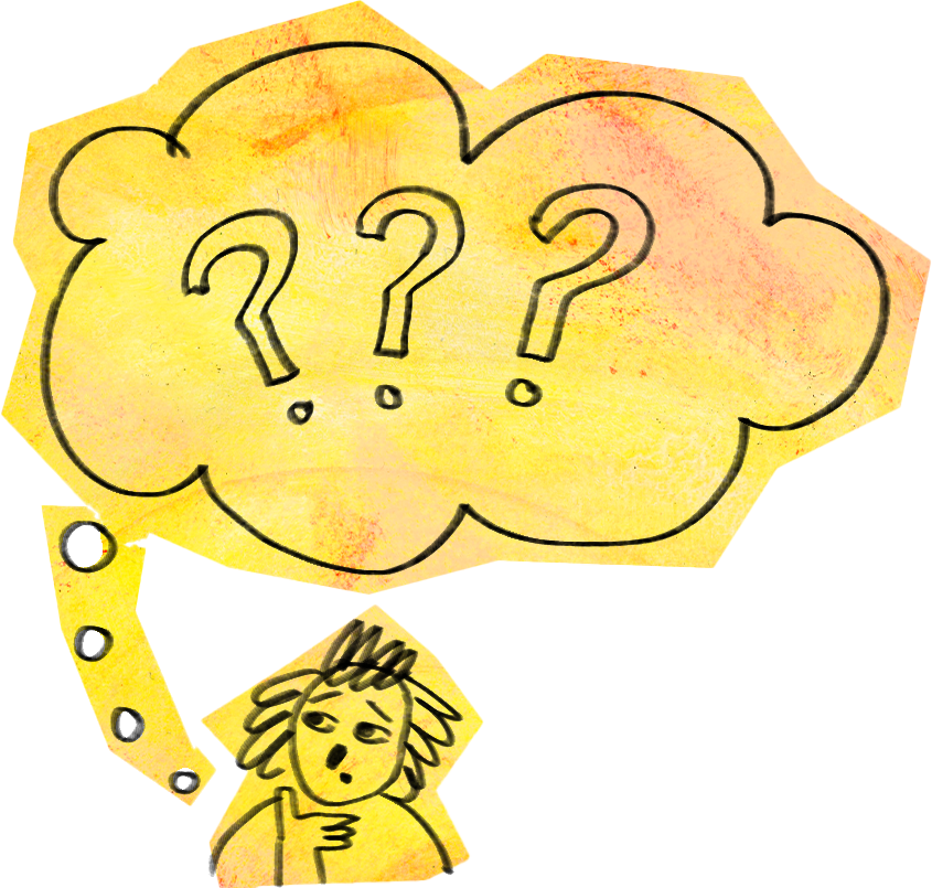 Image of a person with question in their mind